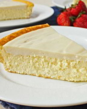 Чизкейк в микроволновке с крекером