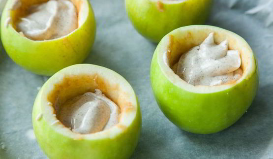 чизкейк в яблоках