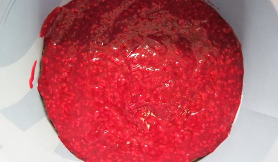 фисташковый чизкейк с малиной