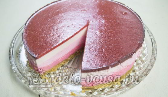 клубничный чизкейк с творогом без выпечки