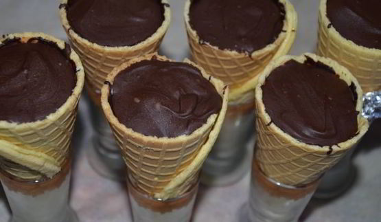 мини-чизкейки елочки