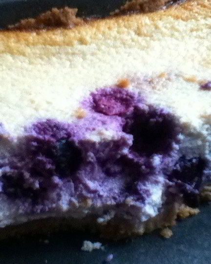 Рецепт неправильного чизкейка с черникой