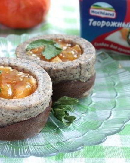 Рецепт новогодних пирожные-чизкейков