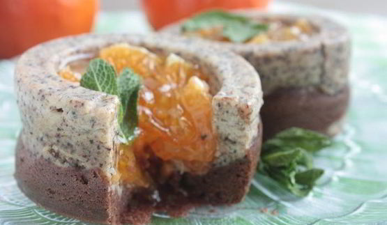 новогодние пирожные-чизкейки