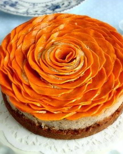 Рецепт пряного чизкейка тыквенная роза