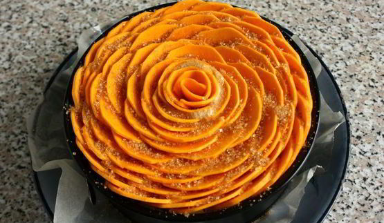 пряный чизкейк тыквенная роза