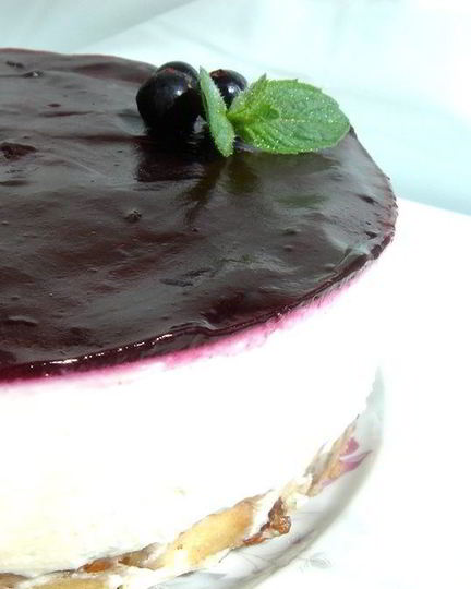 Рецепт смородинового чизкейка на хрустящей основе