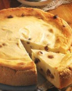 Творожный чизкейк с изюмом