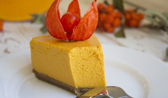 тыквенно-карамельный чизкейк