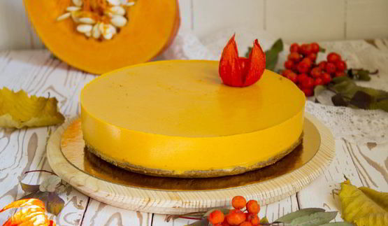 тыквенно-карамельный чизкейк