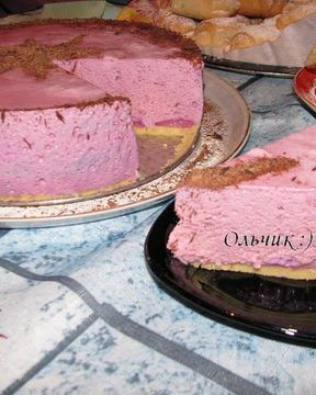 Воздушный Черри-Чизкейк без выпечки