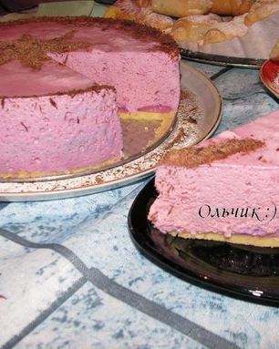 Воздушный Черри-Чизкейк без выпечки