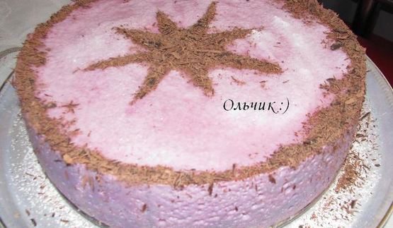 воздушный черри-чизкейк без выпечки