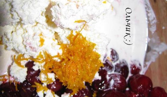 воздушный черри-чизкейк без выпечки