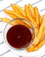 Чурросы с шоколадно-кофейным соусом