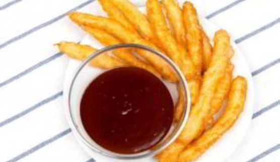 чурросы с шоколадно-кофейным соусом