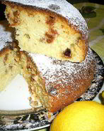 Ароматный лимонный кекс с изюмом