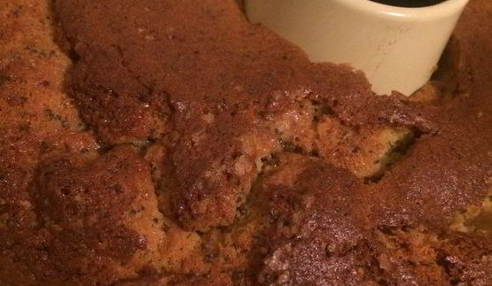 банановый кекс с маком и лимонной глазурью