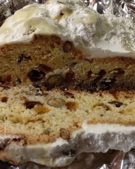 Рецепт бездрожжевого штоллена с творогом