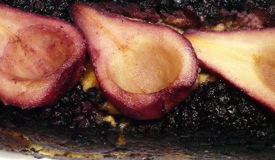 грушево-черничный кекс маленькое черное с кокосом и лавандой