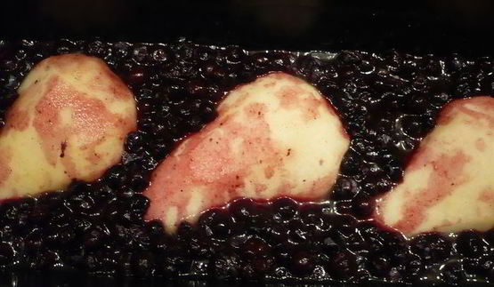 грушево-черничный кекс маленькое черное с кокосом и лавандой