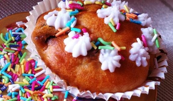 йогуртовые кексики с цукатами