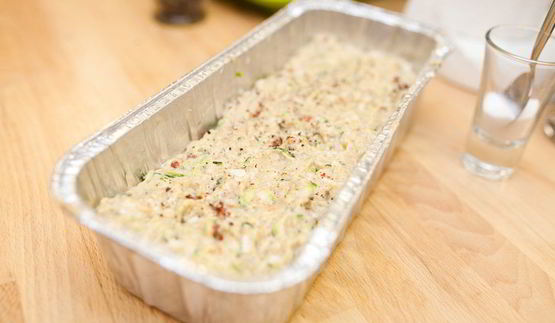 кабачковый кекс с козьим сыром