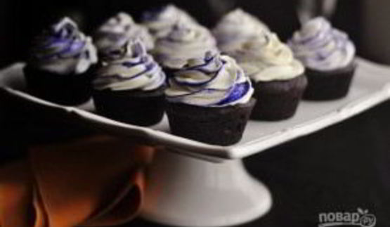 капкейки фиолетовый бархат