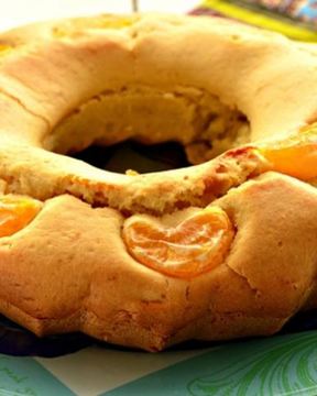 Кекс на кефире с мандарином