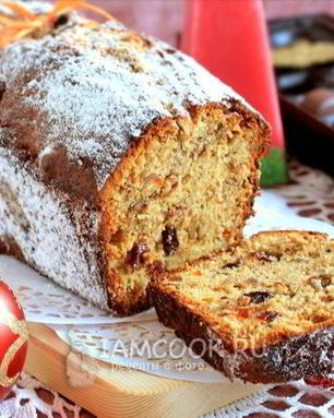 Кекс рождественский с сухофруктами и орехами