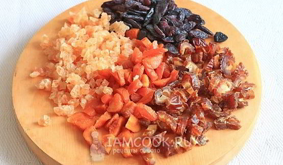 кекс рождественский с сухофруктами и орехами