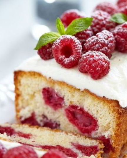 Рецепт кекса с малиной