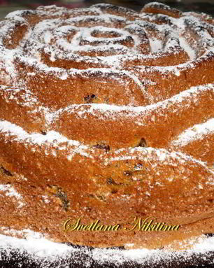 Кекс сметанный с черносливом