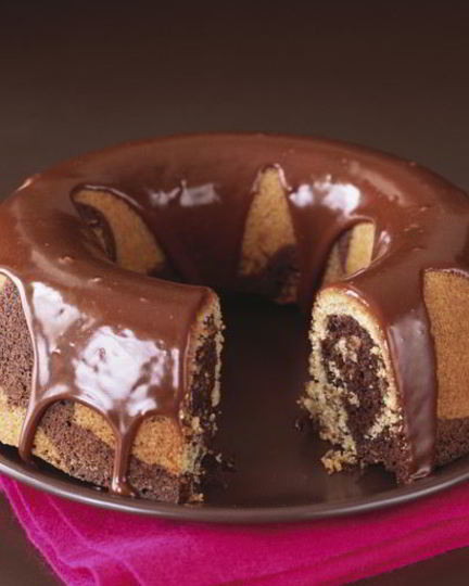 Рецепт кекса зебра