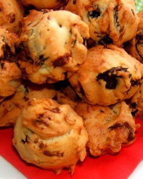 Кексики с шоколадом и черносливом