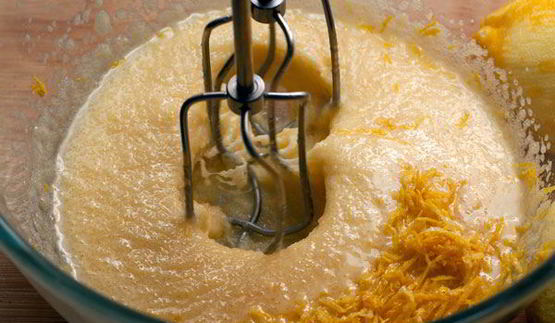 лимонный кекс с миндалем