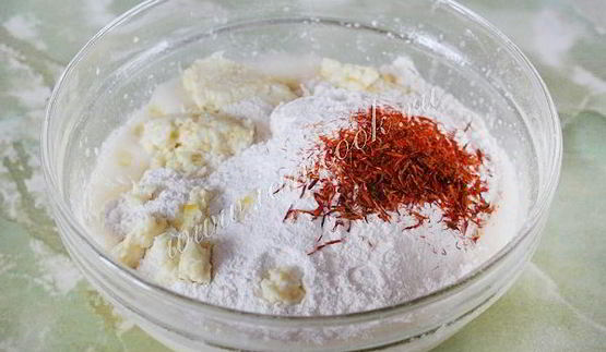 лимонный кекс с шафраном