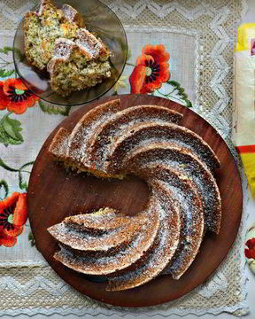 Маковый кекс на манке с ароматом апельсина