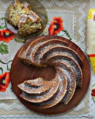 Маковый кекс на манке с ароматом апельсина