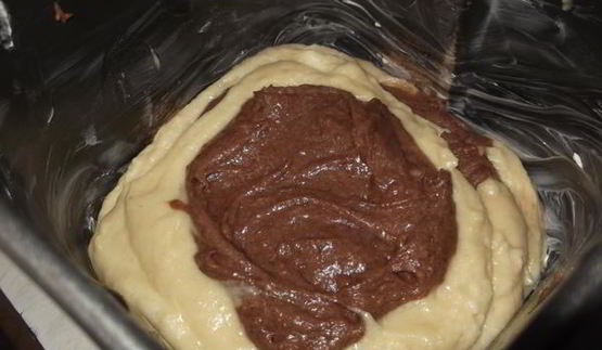 мраморный кекс из хлебопечки