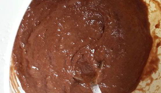 постный шоколадно-ореховый кекс