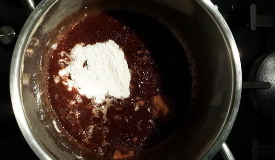 постный шоколадно-ореховый кекс