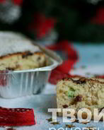 Рождественский творожный кекс