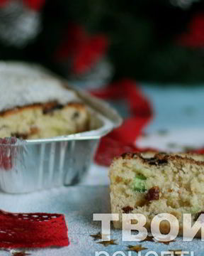 Рождественский творожный кекс