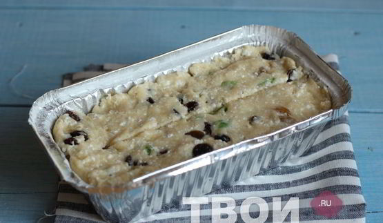 рождественский творожный кекс