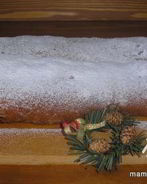 Рождественский творожный Штоллен с цукатами и миндалем