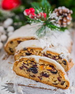 Рождественский творожный Штоллен