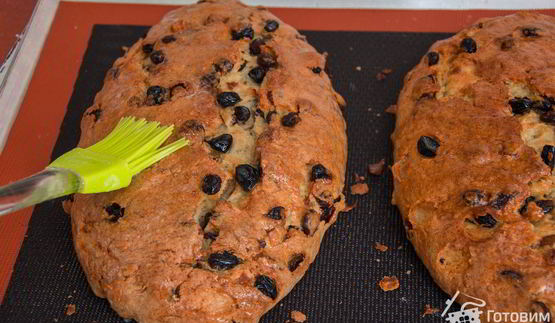 рождественский творожный штоллен