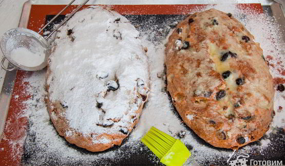 рождественский творожный штоллен