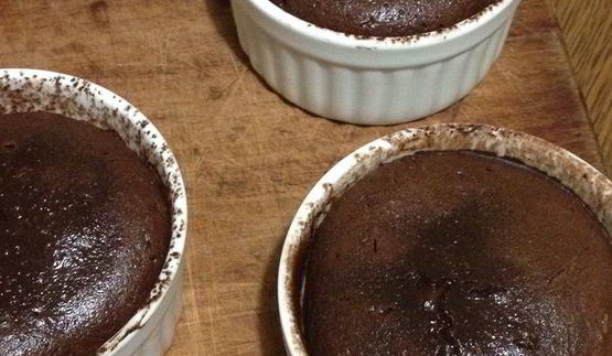 шоколадный фондан